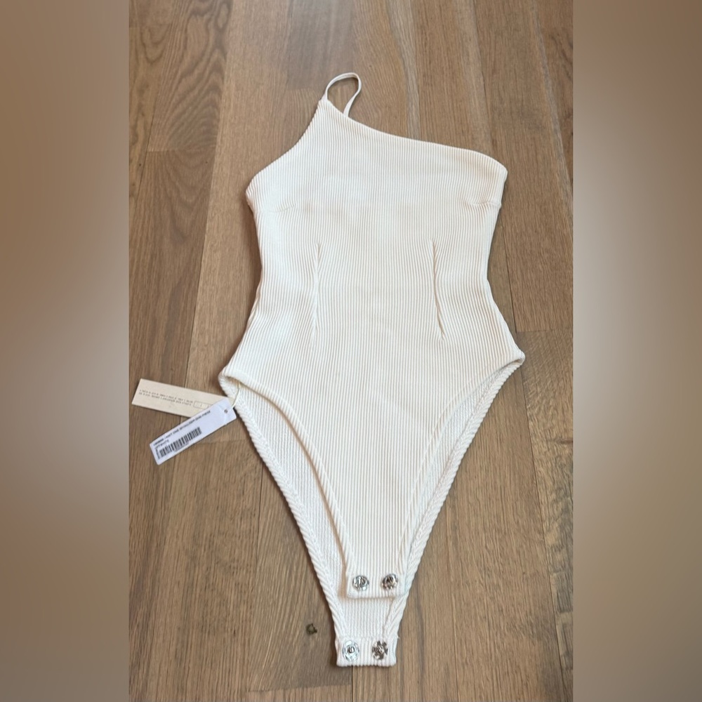 HAIGHT knit one shoulder bodysuit NWT